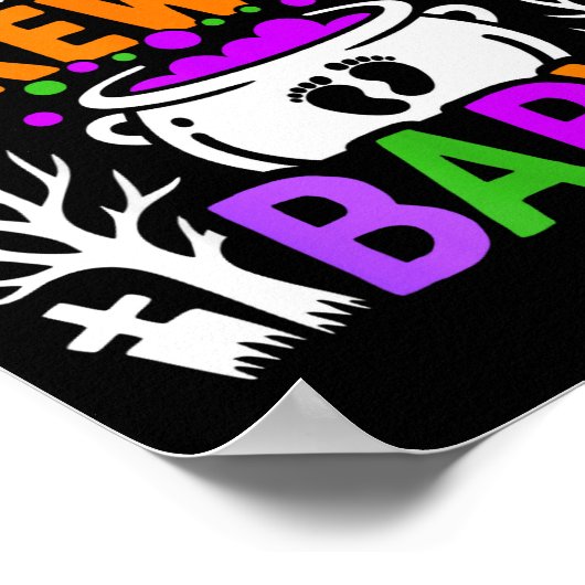 P Of The Brewing Baby Halloween Costume Poster (Ecke)