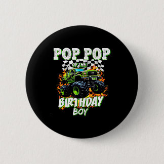 P P des Geburtstagsjungen-Monstertruck-Geburtstags Button
