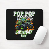 P P Of The Birthday Boy Monster Truck Birthday Kid Mousepad (Mit Mouse)