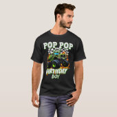 P P Of The Birthday Boy Monster Truck Birthday Kid T-Shirt (Vorne ganz)