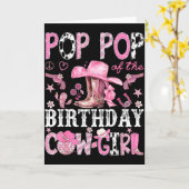 P P Of The Birthday Cow-girl Nk Disco Rodeo P P Karte (Gelbe Blume)