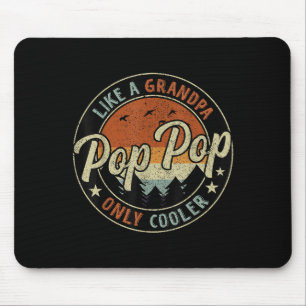 P P Wie ein Opa, nur cooler, vintage, retro Vater Mousepad