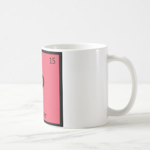P - Paprika-Gemüse-Chemie-Periodensystem Kaffeetasse