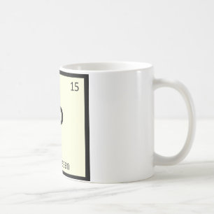 P - Parmesan-Käse Chemie Periodensystem Kaffeetasse