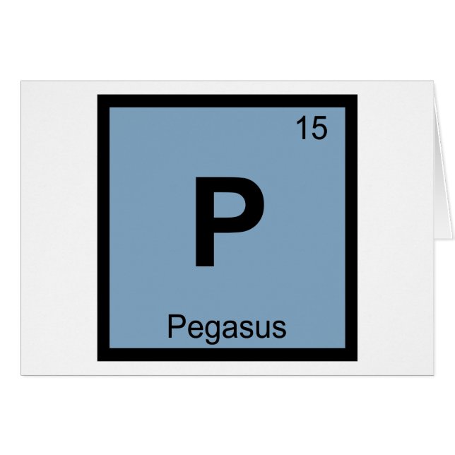 P - Pegasus Griechisch Chemistry Periodisches Tabe (Vorderseite (Horizontal))