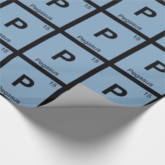 P - Pegasus Griechisch Chemistry Periodisches Tabe Geschenkpapier (Ecke)