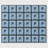 P - Pegasus Griechisch Chemistry Periodisches Tabe Geschenkpapier (Flach)