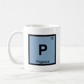 P - Pegasus Griechisch Chemistry Periodisches Tabe Kaffeetasse (Links)