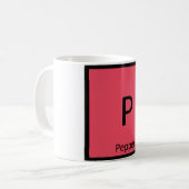 P - Periodische Tabelle für die Pflanzenchemie von Kaffeetasse (Vorderseite Links)