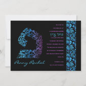 P-Phey Hebrew Letter Set Bat Mitzvah Einladung (Vorderseite)