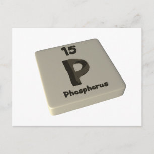 P Phosphor Postkarte