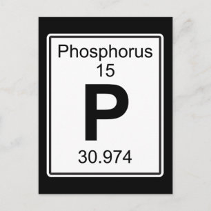 P - Phosphor Postkarte