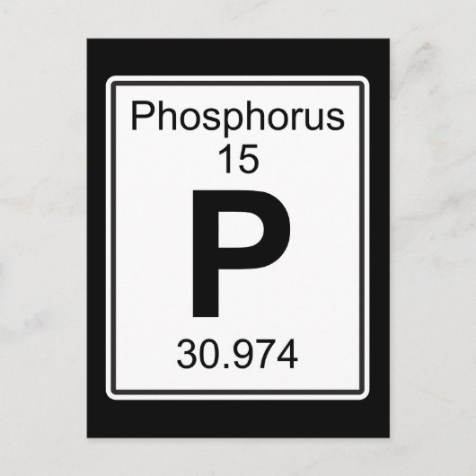 P - Phosphor Postkarte (Vorderseite)