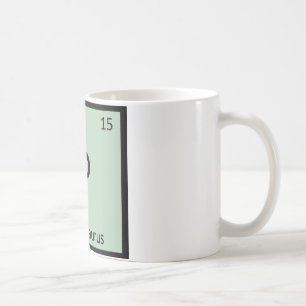 P - Plesiosaurus Dinosaur Chemie Periodensystem Kaffeetasse