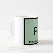 P - Plesiosaurus Dinosaurier Chemie Periodische Ta Kaffeetasse (Vorderseite Links)