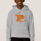 P | Polierter Pressenserif Monogramm Crewneck Hoodie (Vorderseite)