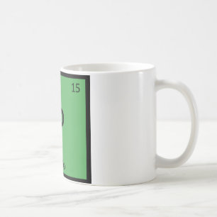 P - Polo Sports Chemie Periodensystem Symbol Kaffeetasse