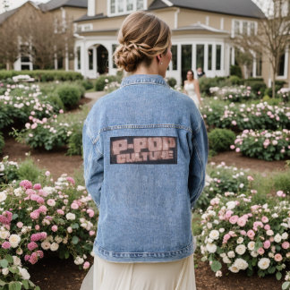 P-POP Kultur-Denim-Jacke | Philippinische Popmusik Jeansjacke