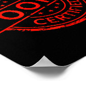 P Pular Slang Quote Valentines Certified Oki  Poster (Ecke)