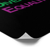 P-R-D-E: MENSCHEN, DIE EINZELNES DIVERSITY ANERKEN POSTER (Ecke)