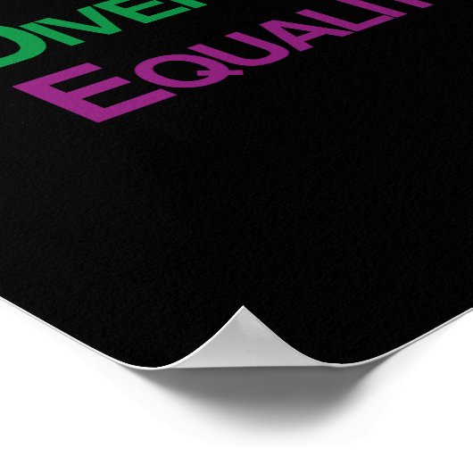 P-R-D-E: MENSCHEN, DIE EINZELNES DIVERSITY ANERKEN POSTER (Ecke)