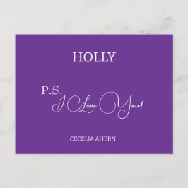 P.S. I Liebe Sie personalisiert Postkarte