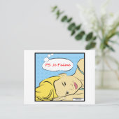 P.S Je t'aime Postkarte (Stehend Vorderseite)