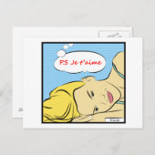 P.S Je t'aime Postkarte (Vorne/Hinten)