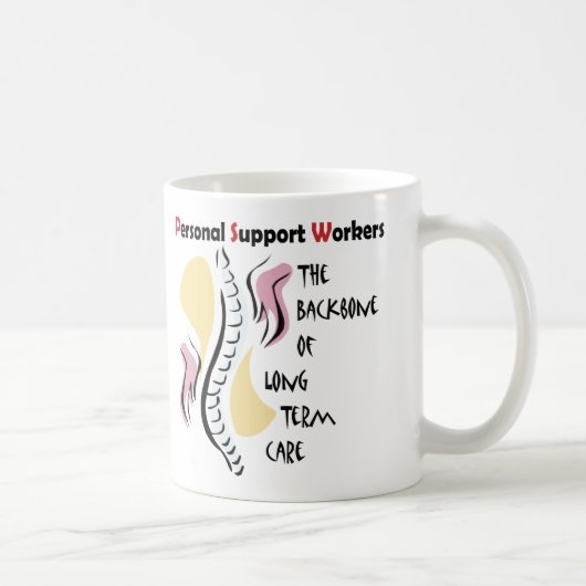 P.S.W. das Rückgrat Kaffeetasse (Rechts)