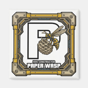 P steht für Papierwespe – GTA Style ABC Lernen Magnet
