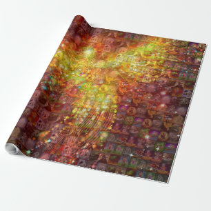 P steht für Phoenix-Mosaik Geschenkpapier