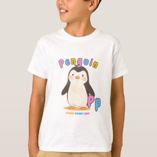 „P steht für Pinguin“-Alphabet-T-Shirt – Wachse je T-Shirt