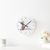 P steht für Rettungsassistent Runde Wanduhr (Zuhause)