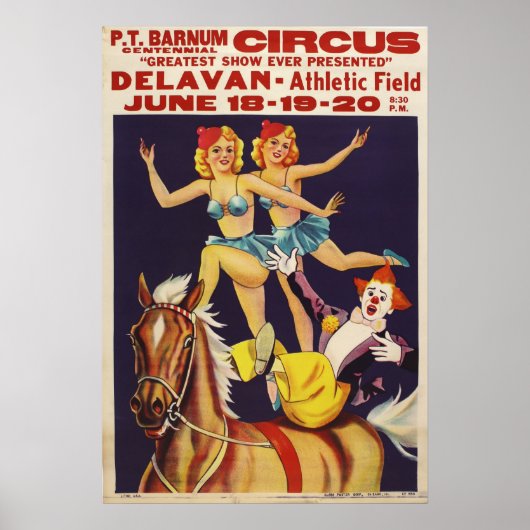 P.T. Barnum Centennial Circus Poster (Vorne)