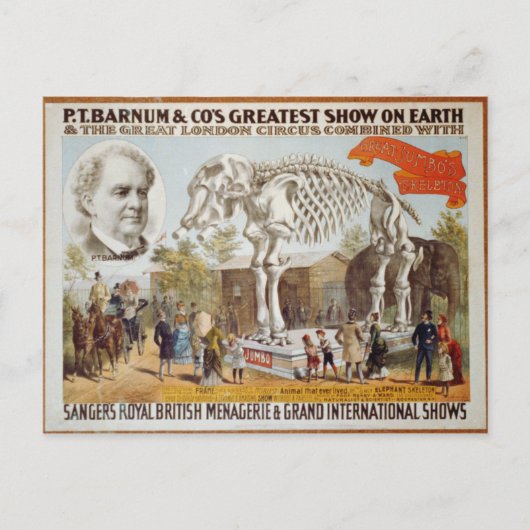 P.T. Barnum Postkarte anzeigen (Vorderseite)