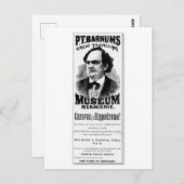 P.T. Barnums großartiges Reisemuseum Menagerie Postkarte (Vorne/Hinten)