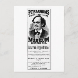 P.T. Barnums großartiges Reisemuseum Menagerie Postkarte