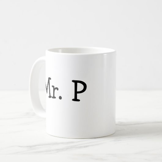 P Teacher / Educator Tasse (Vorderseite Links)