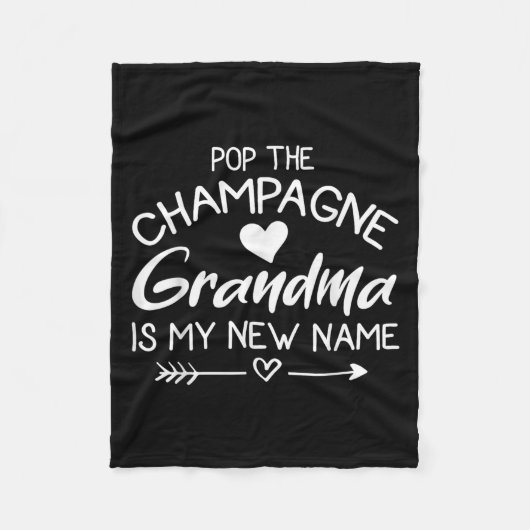 P The Champagne Grandma Is My New Name Fleecedecke (Vorderseite)