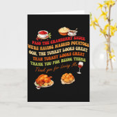 P The Cranberry Sauce Mashed Tatoes Funny Thanksgi Karte (Gelbe Blume)