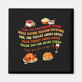 P The Cranberry Sauce Mashed Tatoes Funny Thanksgi Magnet (Vorne)