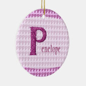 P - The Falck Alphabet (Rosa) Keramikornament (Rechts)