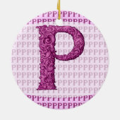 P - The Falck Alphabet (Rosa) Keramikornament (Hinten)