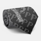 P - The Falck Alphabet (Silvery) Krawatte (Gerollt)
