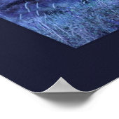 P Unten in Indidigo Poster (Ecke)