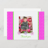 P & W Polka-dots: Bild: Danke Postcard Postkarte (Vorne/Hinten)