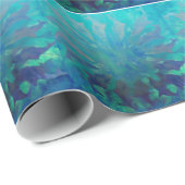 © P Wherrell digitale Malerei des Delphin-Kreises Geschenkpapier (Rolleneckpunkt)