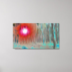 © P Wherrell Fine Art mysteriöses Licht in Holz Leinwanddruck