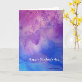 © P Wherrell Floral abstrakt Happy Mthers Day Karte (Gelbe Blume)