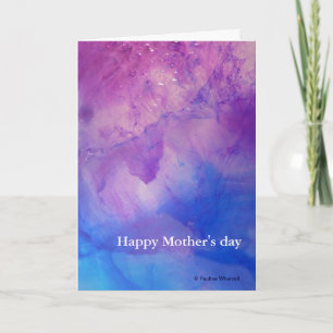 © P Wherrell Floral abstrakt Happy Mthers Day Karte